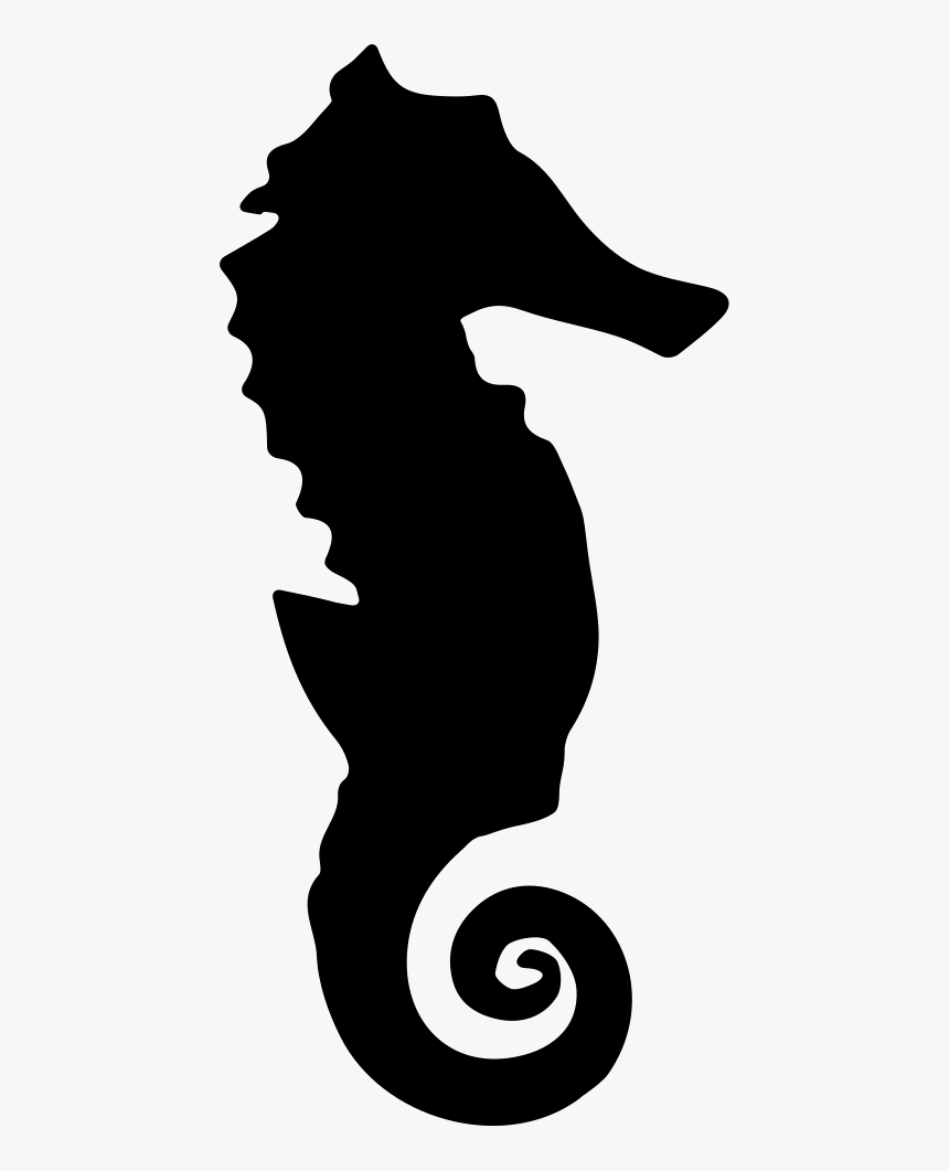 Seahorse Silhouette - Seahorse Silhouette Svg, HD Png Download