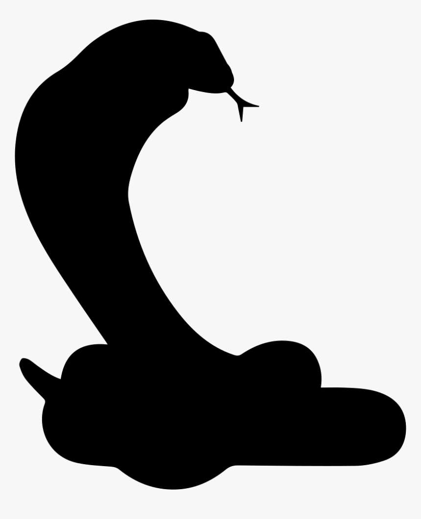 Snake Silhouette - Snake Silhouette Transparent, HD Png Download