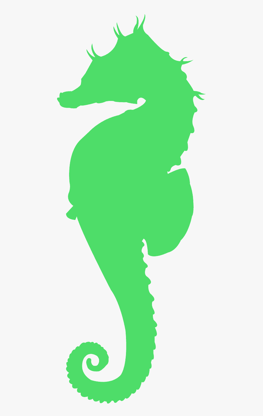 Silueta Caballito De Mar, HD Png Download