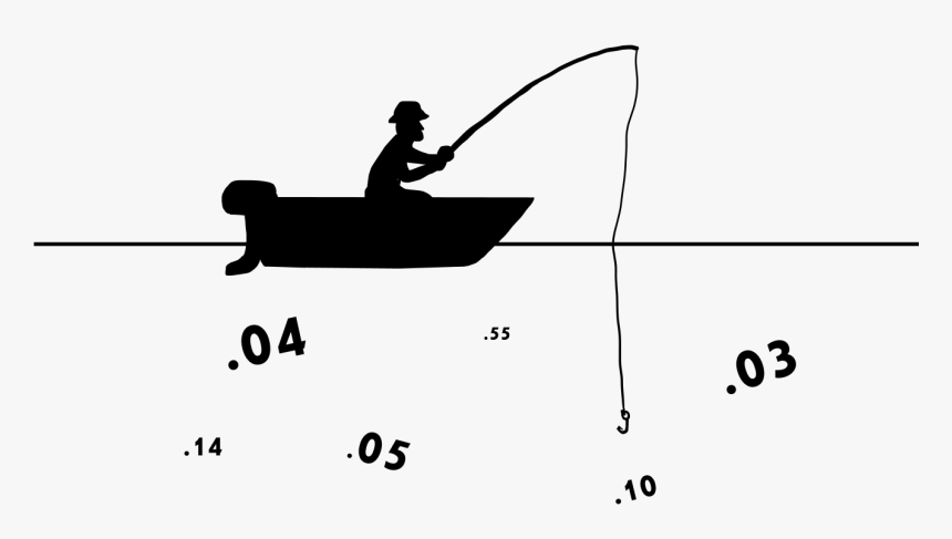 Silhouette - Boat Silhouette Fisherman Boat Png, Transparent Png