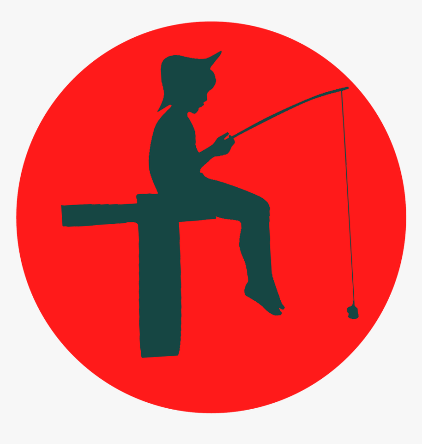 Boy, Fishing, Silhouette, Icon, Logo, Clipart, Sticker - Momoiro Clover Z Logo, HD Png Download