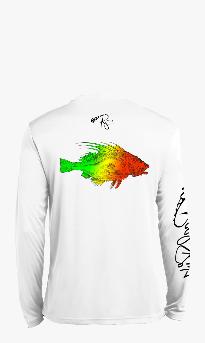 Transparent Rainbow Trout Png - Long-sleeved T-shirt, Png Download
