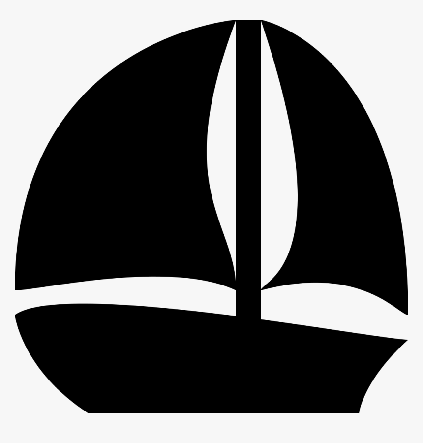 Sailboat Silhouette Png - Transparent Sailboat Silhouette Clip Art, Png Download