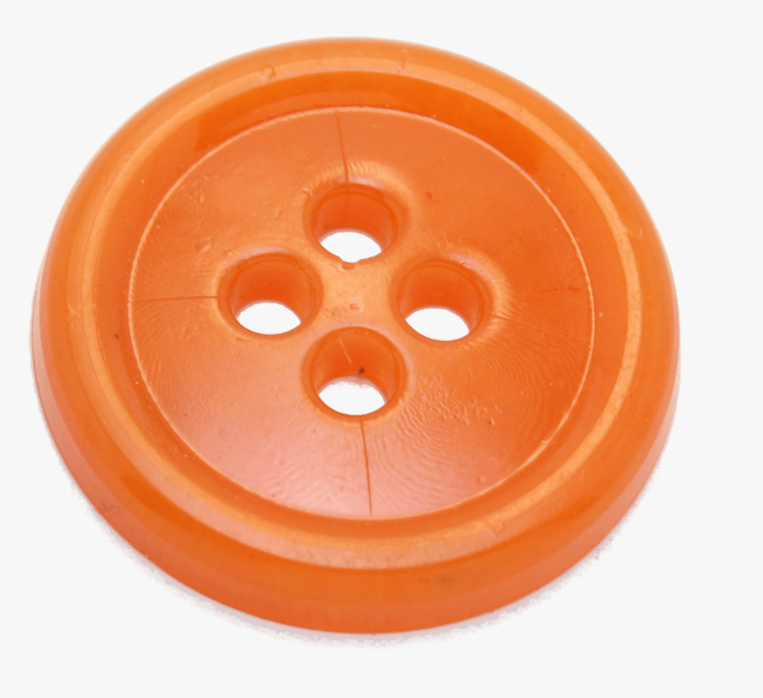 Button Clothes Orange - Transparent Background Clothes Button, HD Png Download