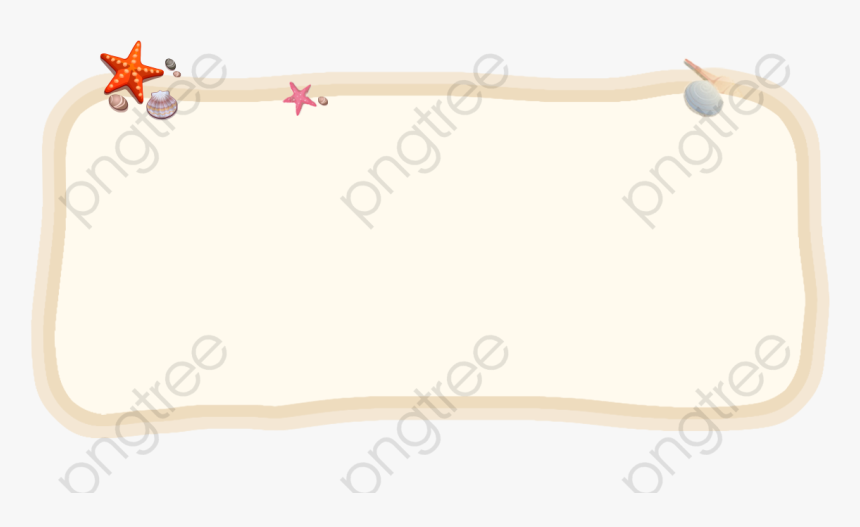 Border Starfish Commercial Use - Cartoon, HD Png Download