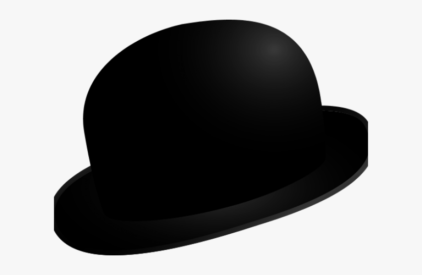 Straw Hat Clipart Derby Hat - Bowler Hat Clipart, HD Png Download