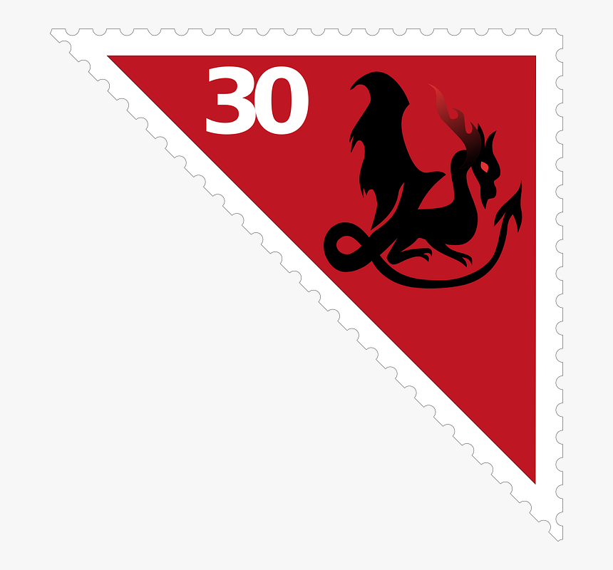 Postage Stamps, Dragon, Red - Dragon, HD Png Download