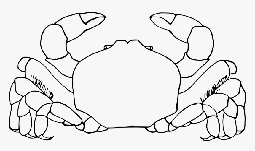 Art,symmetry,monochrome Photography - Crab Clip Art Black And White, HD Png Download