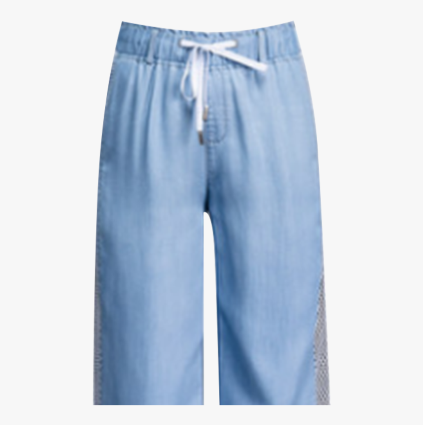 Women S Jeans Drawstring Mesh Breathable Casual Wide - Pocket, HD Png Download