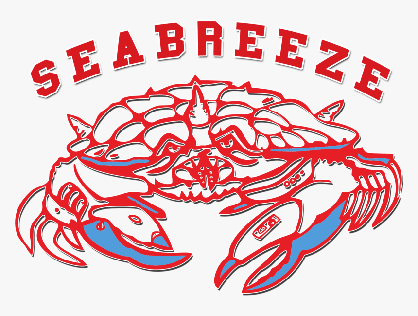 Seafood Clipart Sand Crab - Seabreeze High School Sandcrabs, HD Png Download