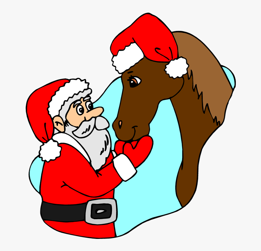 Christmas Horse Clip Art - Christmas Horse Clipart, HD Png Download