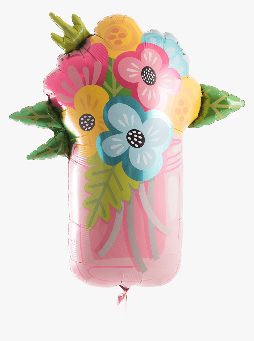 Mason Jar Supershape - Bouquet, HD Png Download
