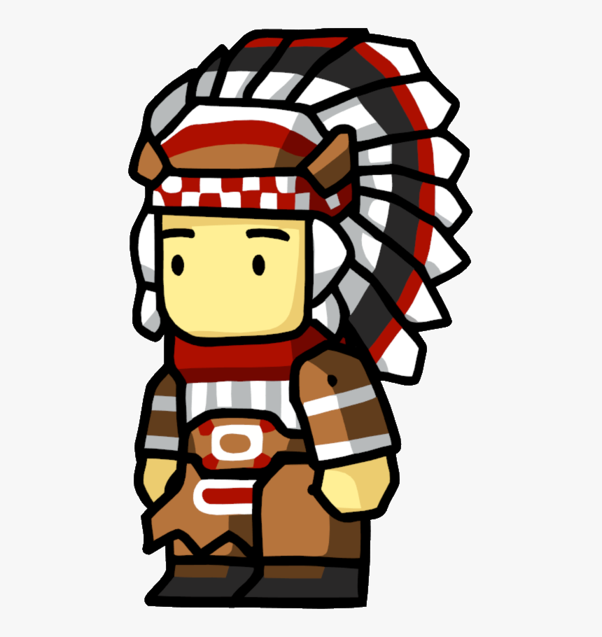 Chief Male - Scribblenauts Indian, HD Png Download