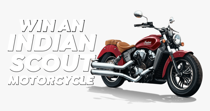 Win An Indian Scout Motorcycle - Cruiser, HD Png Download
