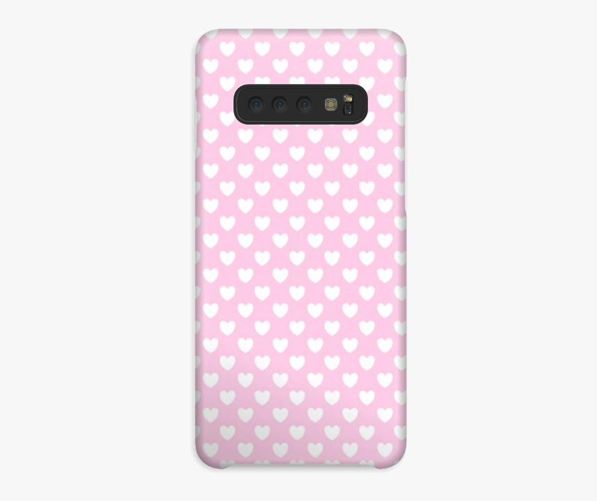 Cute Hearts Case Galaxy S10 - Polka Dot, HD Png Download