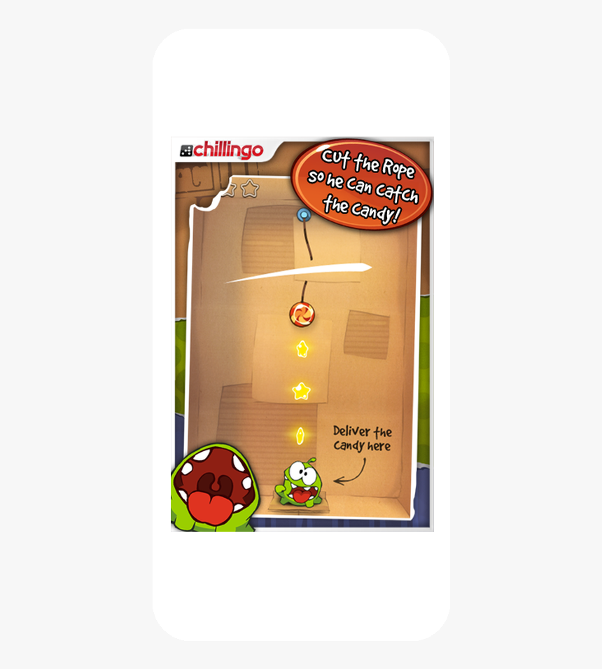 Om Nom Cut The Rope, HD Png Download