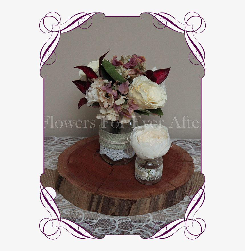 Vintage Pastel Table Posy - Wedding Basket For Flower Girl, HD Png Download