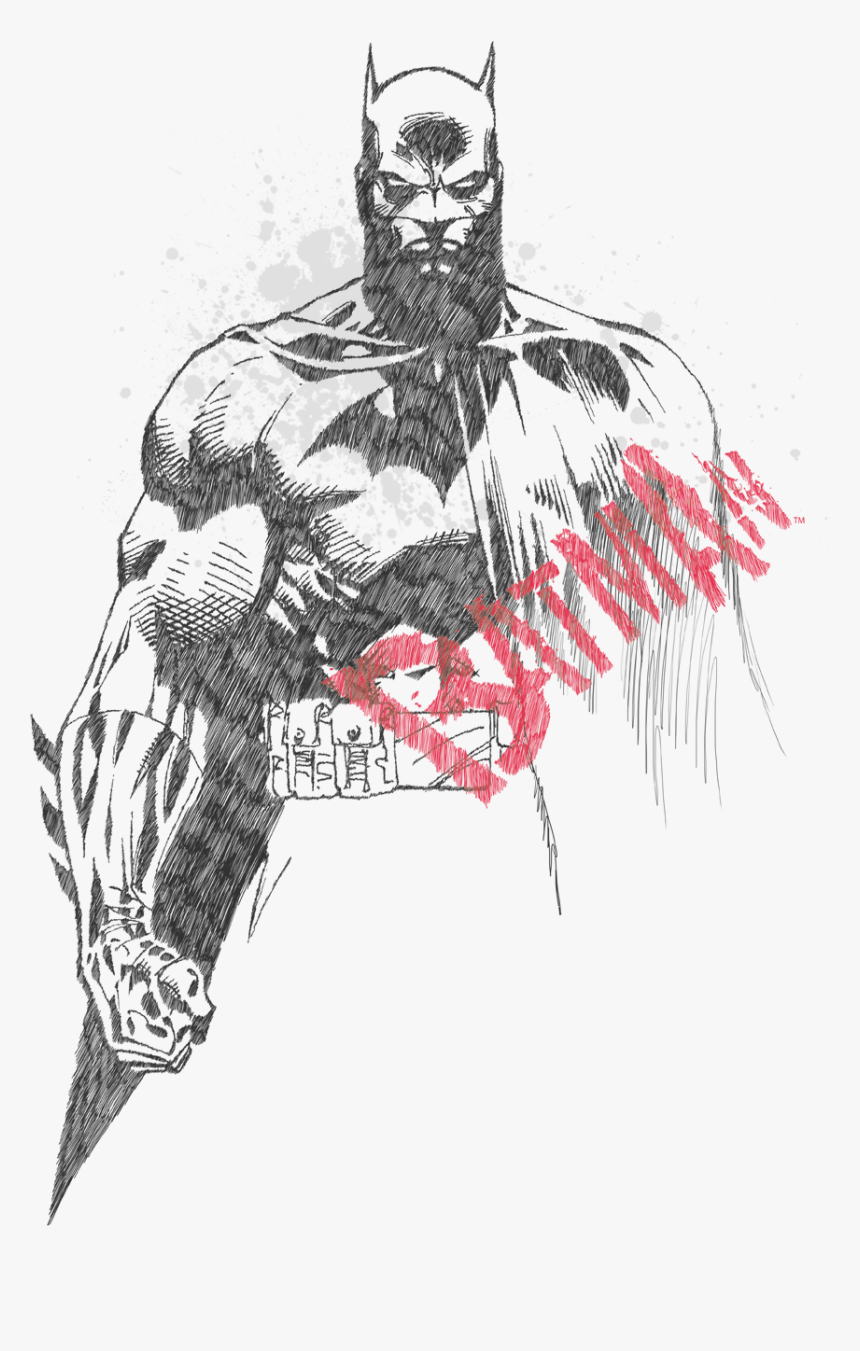 Batman - Sketch Bat Logo, HD Png Download