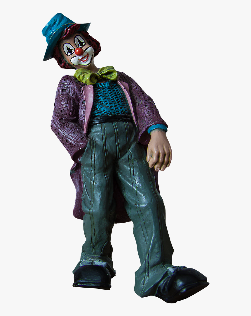 Clown, Porcelain Figurine, Funny, Circus - Clown, HD Png Download