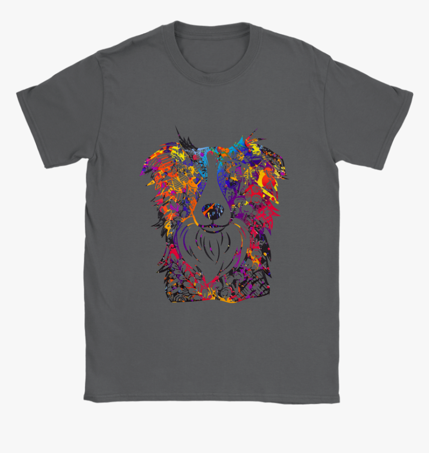 Border Collie Design T-shirts - Graphic Design, HD Png Download