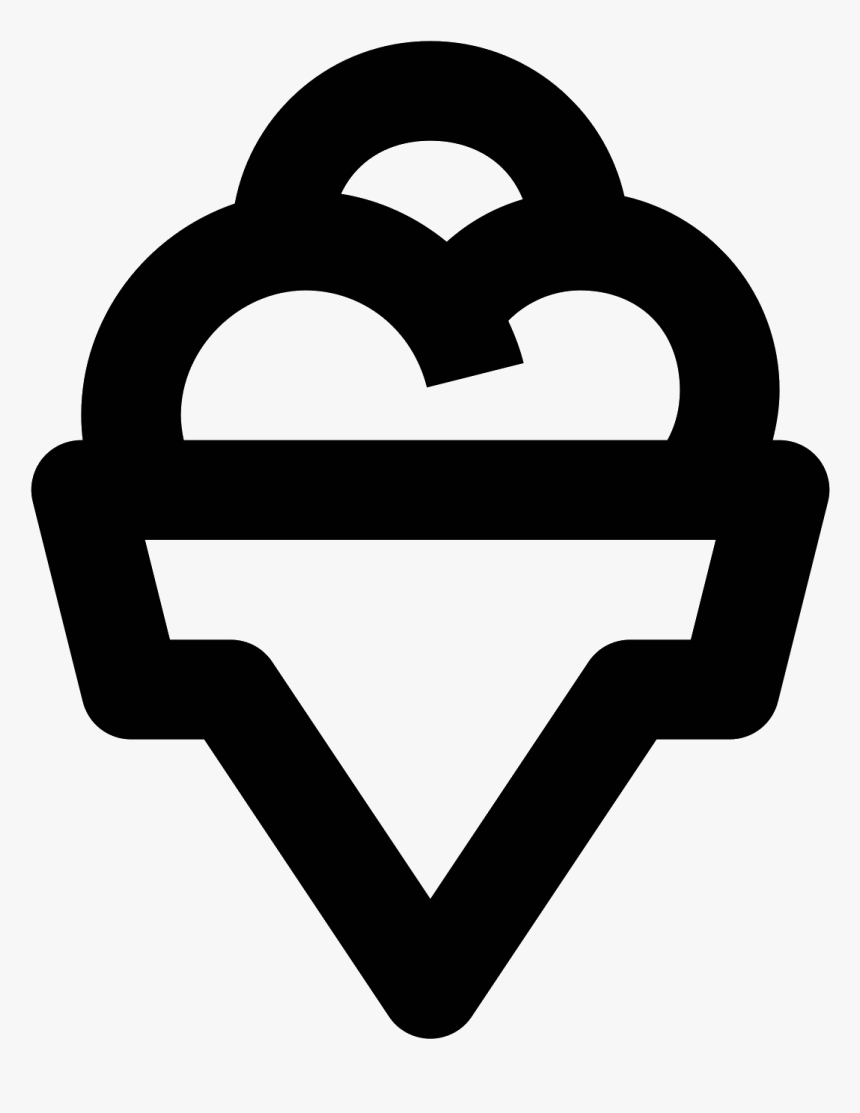 Ice Cream Cone Icon - Sign, HD Png Download