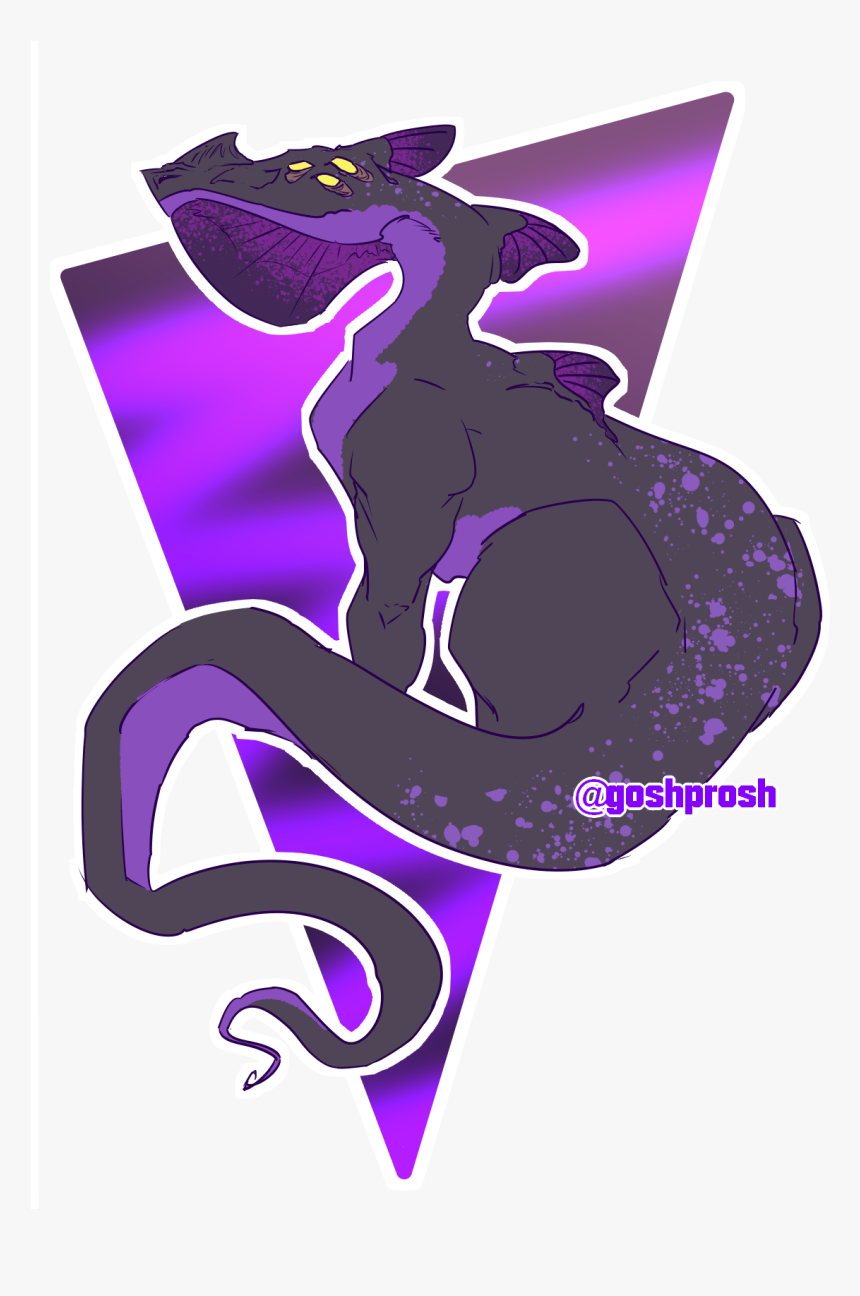 Purple Dragon - Illustration, HD Png Download