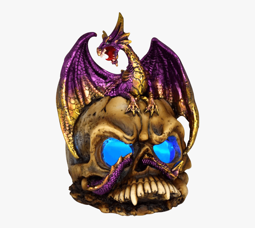 Transparent Purple Dragon Png - Skull, Png Download