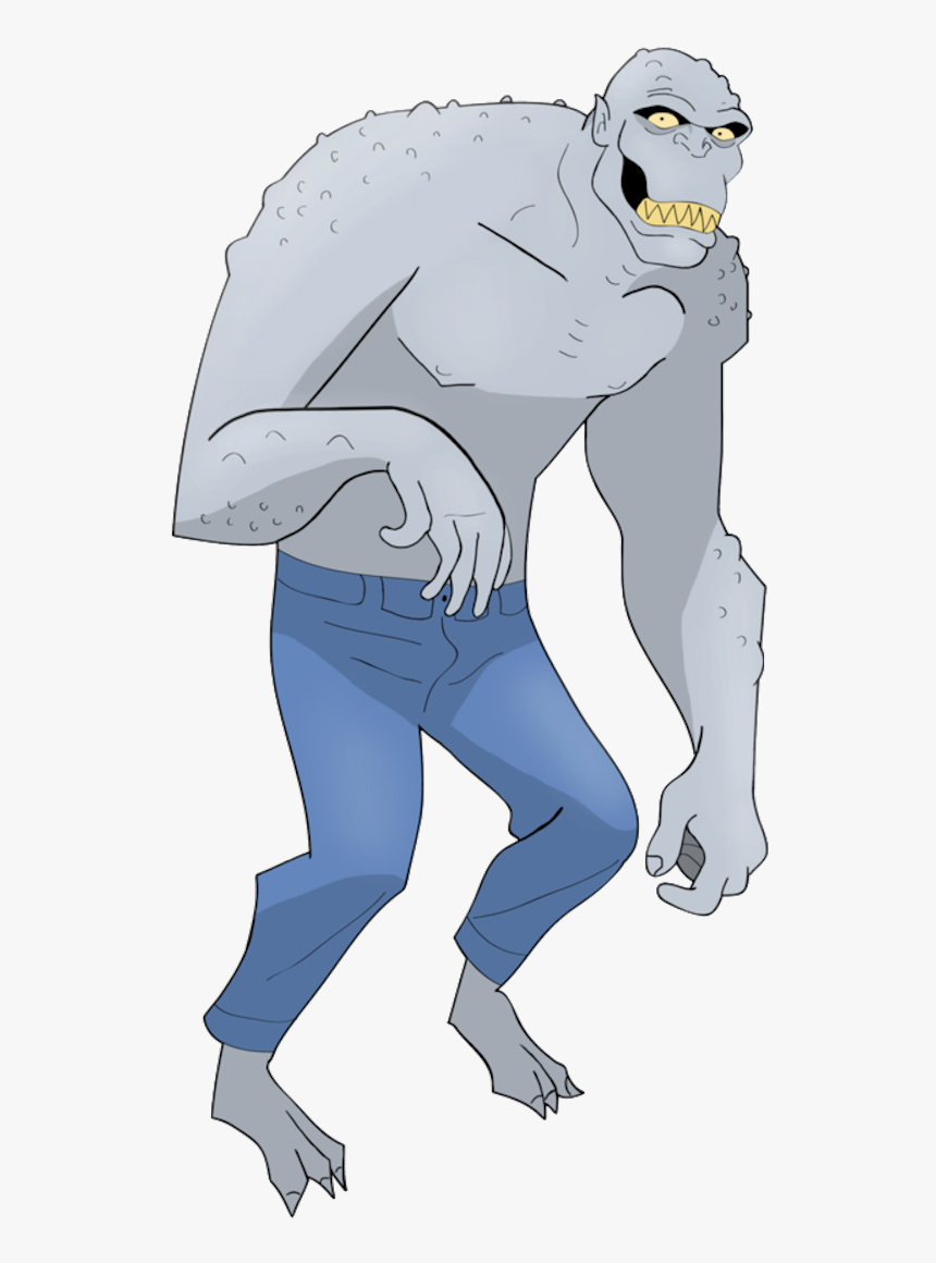 Killer Croc - Animated Batman Killer Croc, HD Png Download