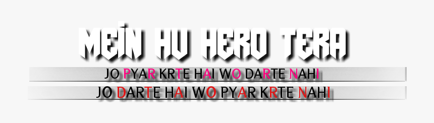 Main Tera Hero Png, Transparent Png