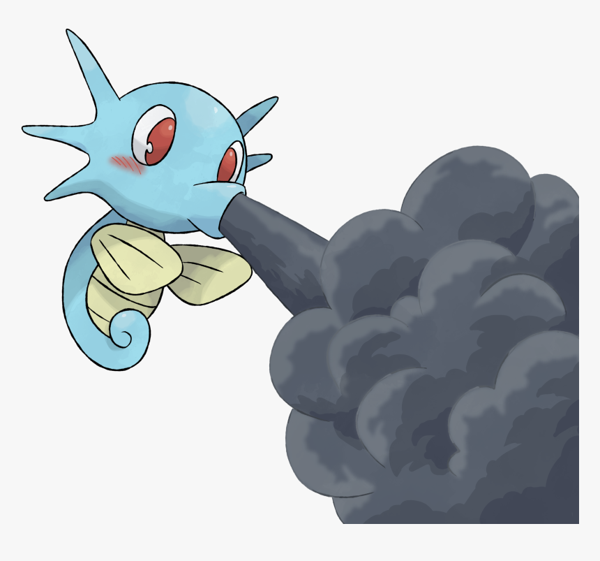 Horsea Used Smokescreen By Devildman - Smokescreen Pokemon, HD Png Download