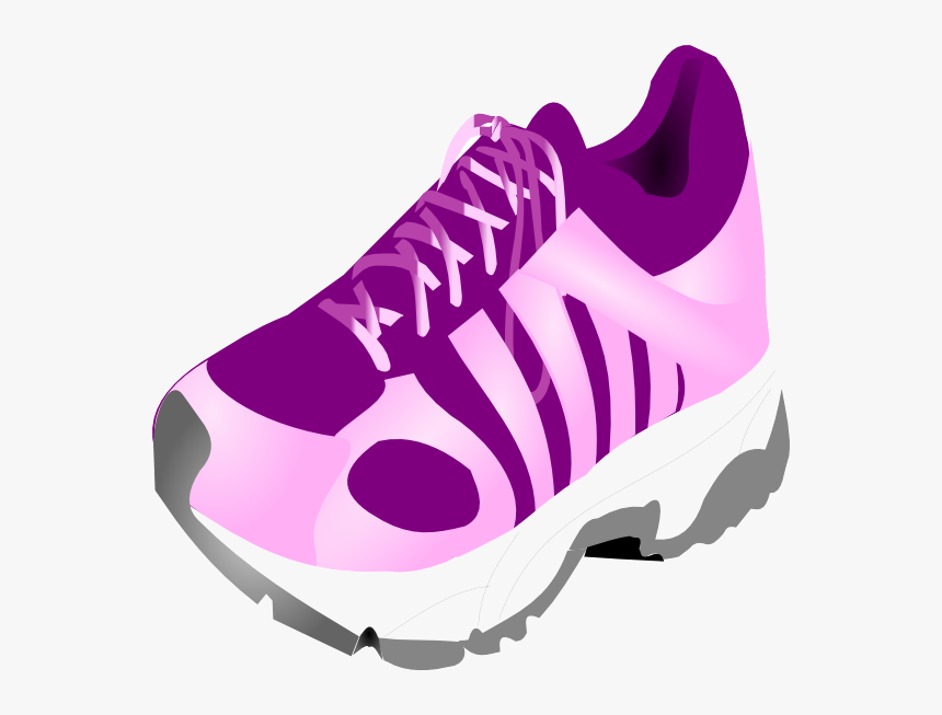 Track Shoe Running Clipart Transparent Png - Tennis Shoe Shoe Clip Art, Png Download