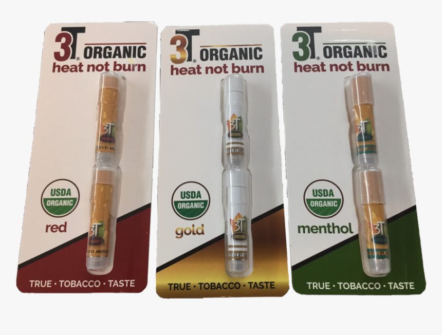 Etron 3t Organic Red, Gold And Menthol Bubble Packs - Heat Not Burn Tobacco Product, HD Png Download