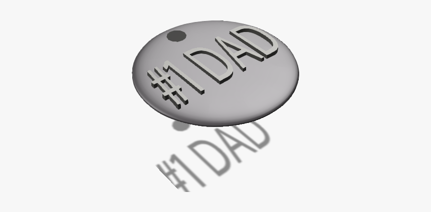 Number 1 Dad Token - Circle, HD Png Download