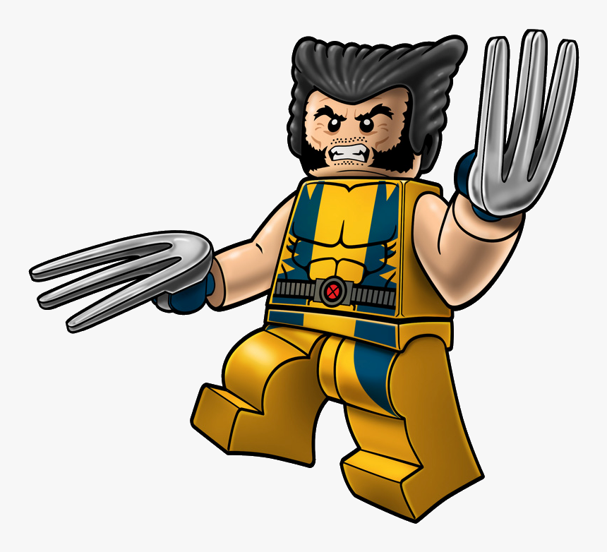Transparent Legos Clipart - Lego Wolverine Clipart, HD Png Download