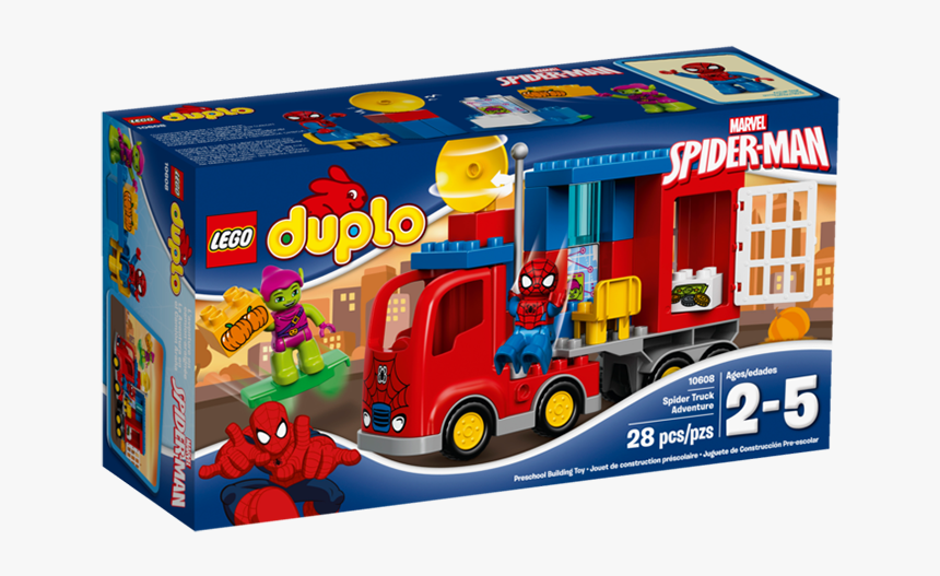 Lego Duplo Spiderman Truck, HD Png Download