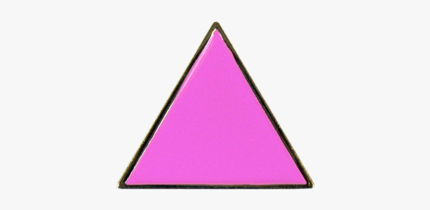 Pink Triangle Lapel Pin - Pink Triangle Pin Badge, HD Png Download