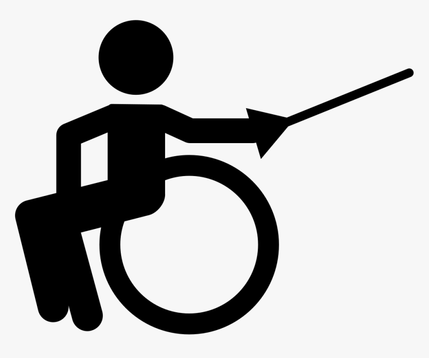 Png File Svg - Esgrima De Cadeira De Rodas Desenho, Transparent Png