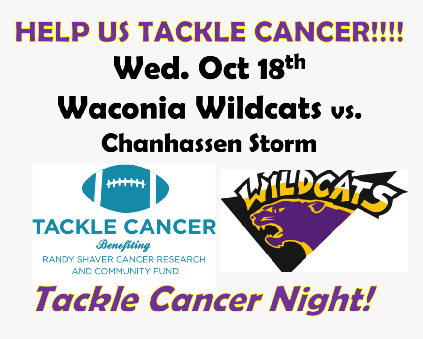 Wildcats Tackle Cancer - Waconia Wildcats, HD Png Download