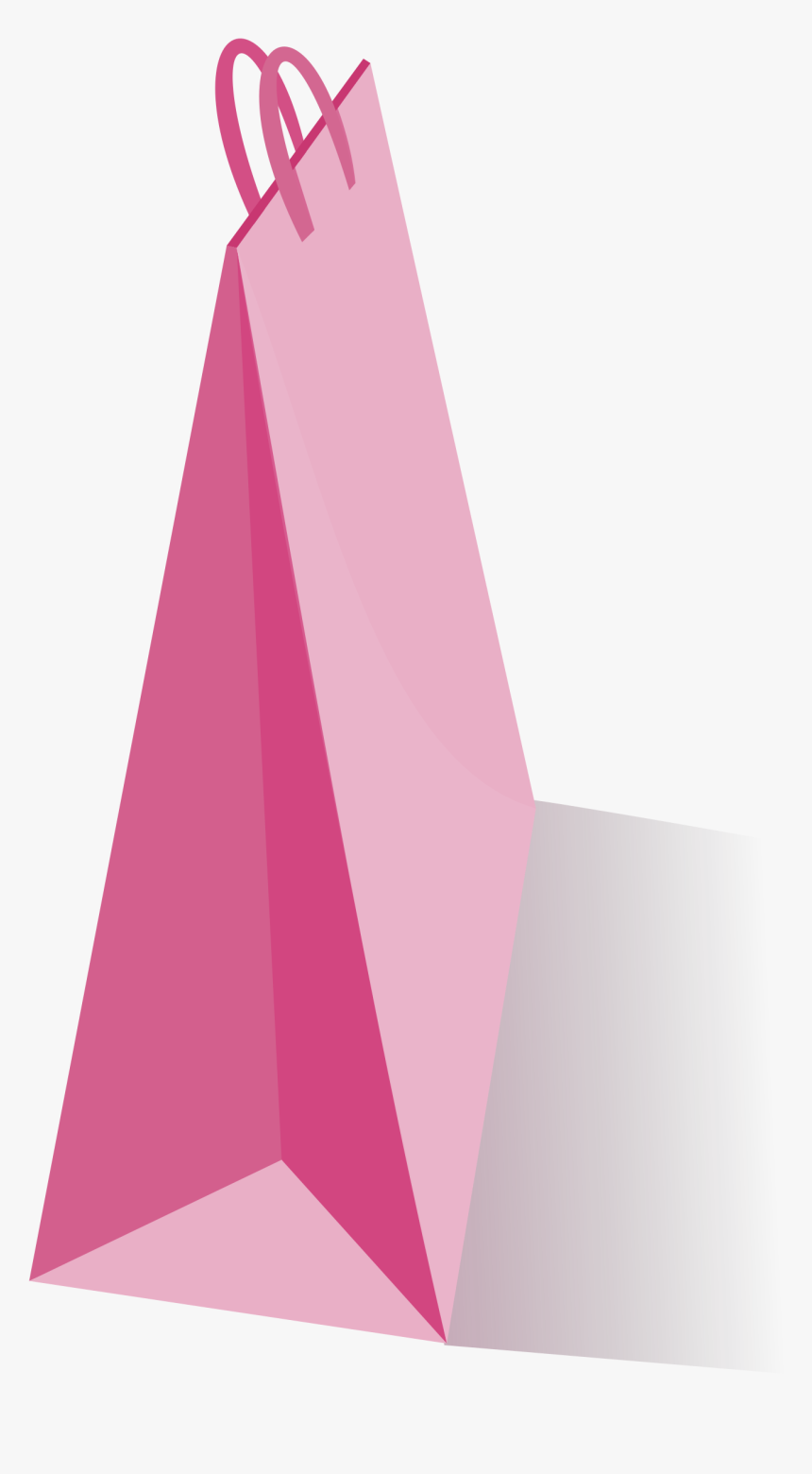 Pink,triangle,brand - Bolsas De Papel Rosadas Png, Transparent Png