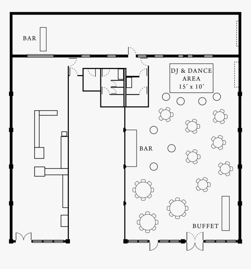 Cocktail - Cavu Tampa Floor Plan, HD Png Download