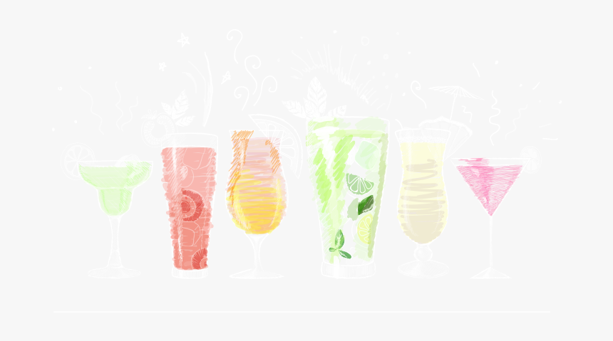 Cocktails-mobile Siriusdecisions Cocktail Party - Cocktail Chalk Drawing, HD Png Download