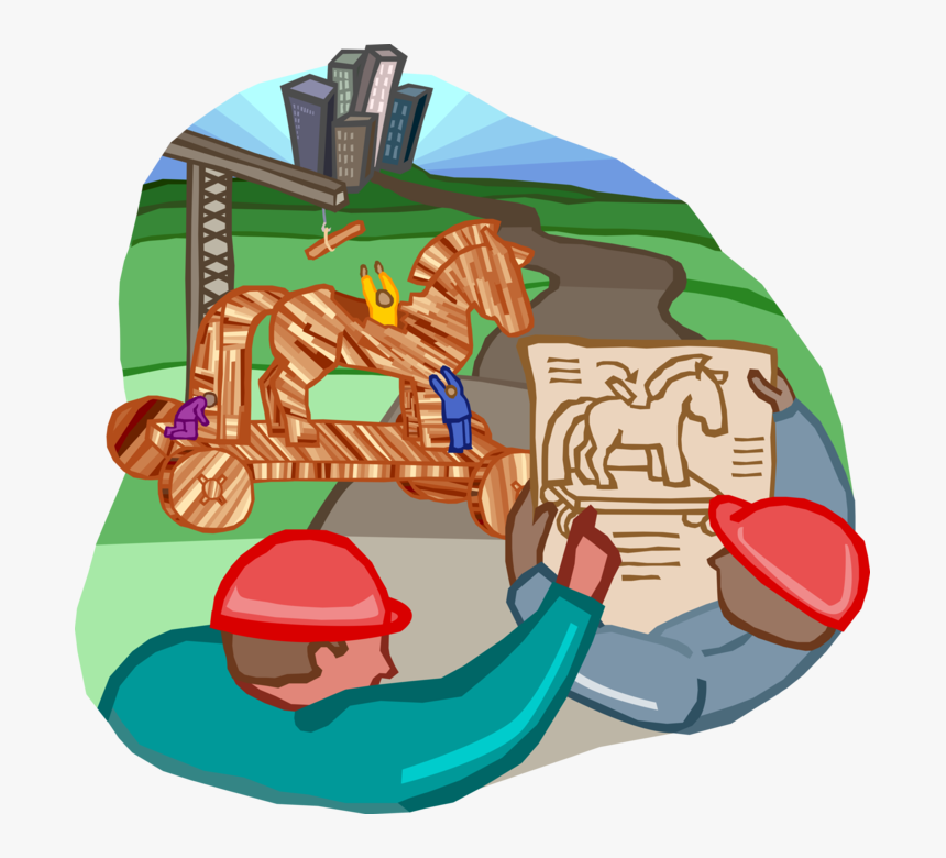 Vector Illustration Of Construction Engineers Plan, HD Png Download