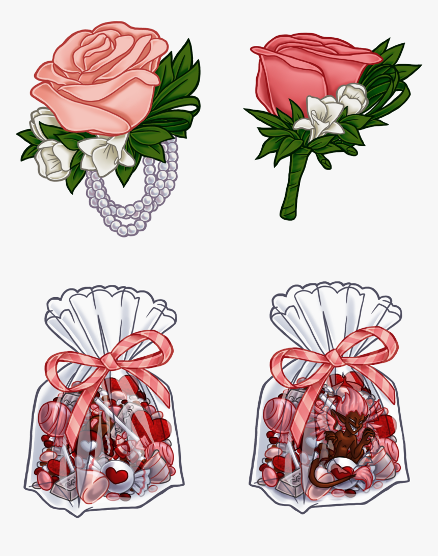Transparent Corsage Png - Garden Roses, Png Download
