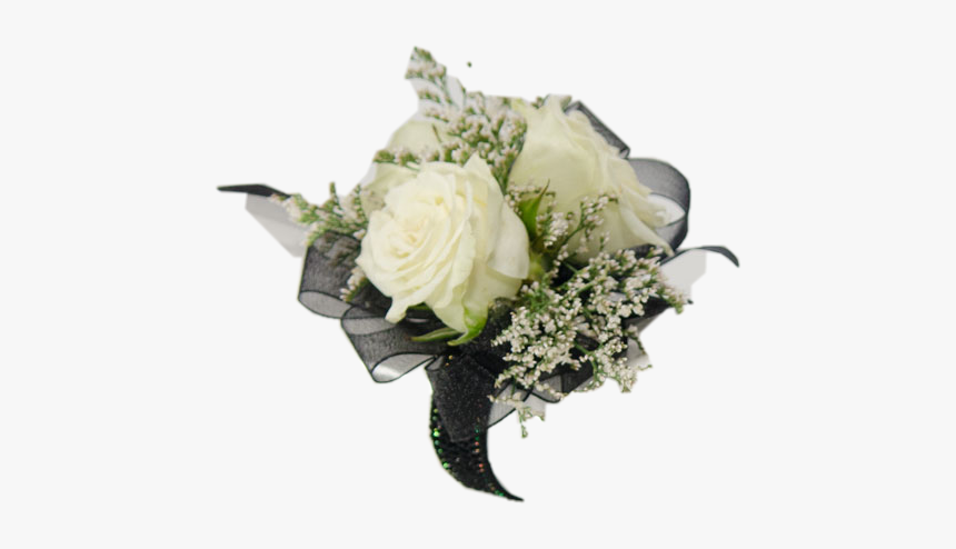 Black And White - Black And White Corsage And Boutonniere, HD Png Download