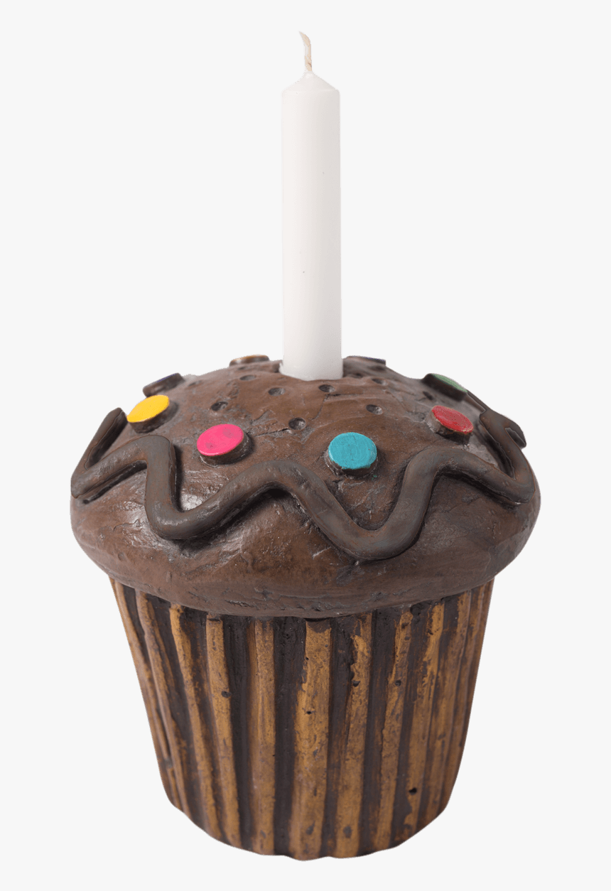 Transparent Cupcake With Candle Png - Cupcake, Png Download