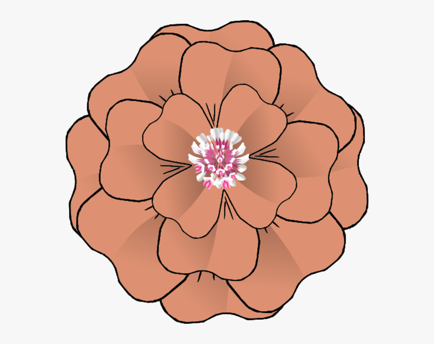 Flower 4 Leaf Clover Corsage Resubmission - Corsage Flower Graphic, HD Png Download