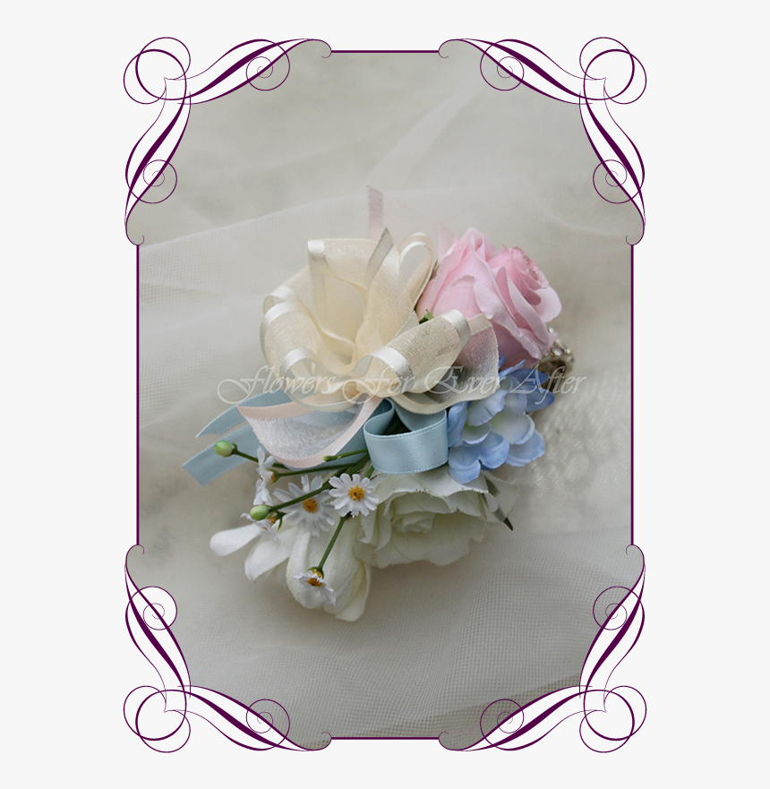 Artificial Faux Bridal Flower Ladies Corsage, Silk - Flower Bouquet, HD Png Download