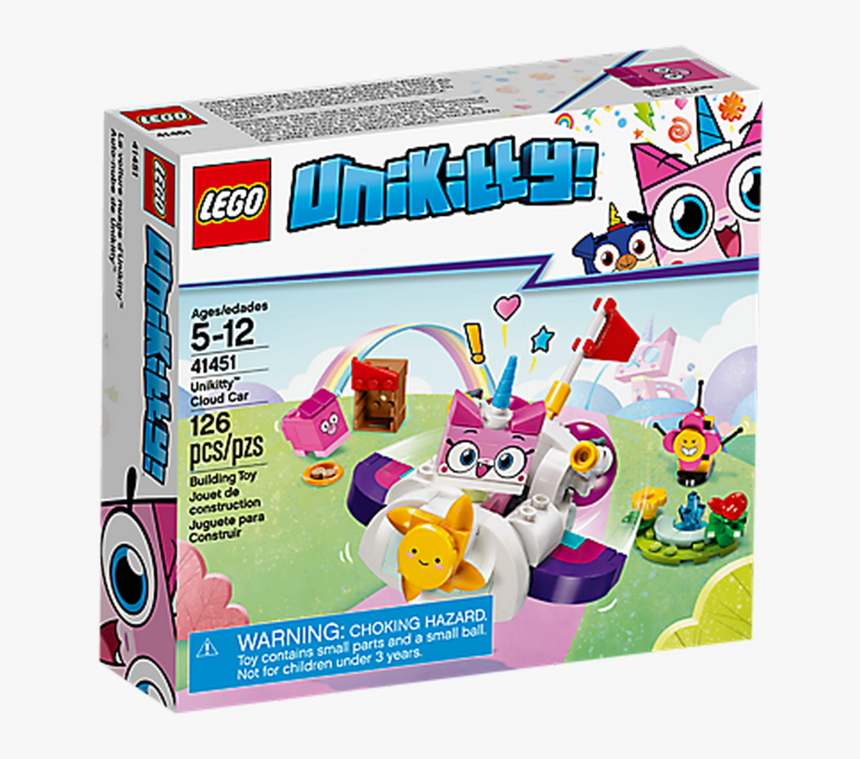 Lego Toys Lego Unikitty Cloud Car 41451 
 Class - Lego Unikitty Cloud Car, HD Png Download