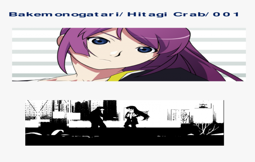 Transparent Hitagi Senjougahara Png - Cartoon, Png Download