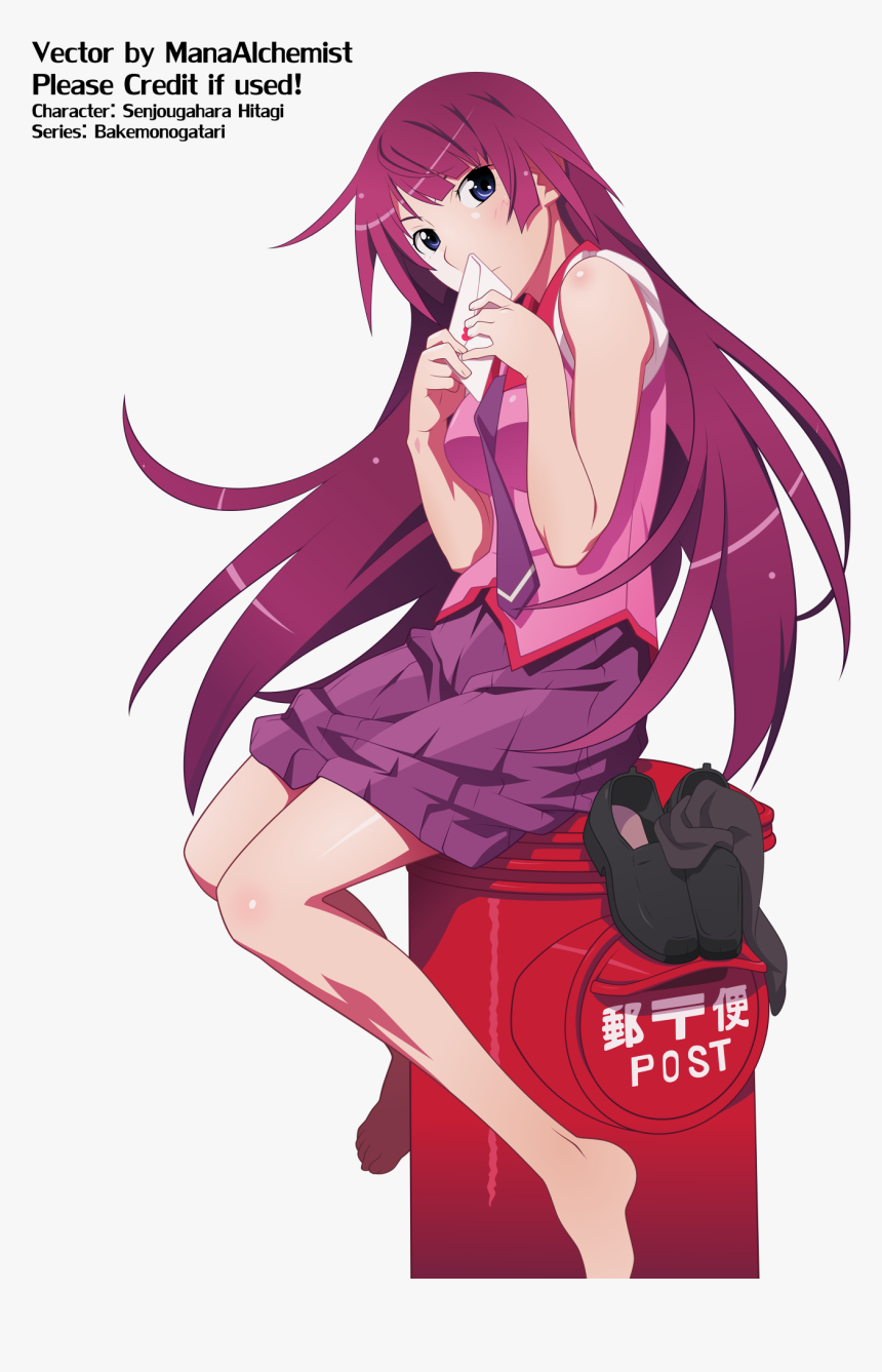 Transparent Hitagi Senjougahara Png - Senjougahara Wallpaper For Phone, Png Download
